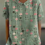 MARLENE™ | Women Vintage Print Shirt