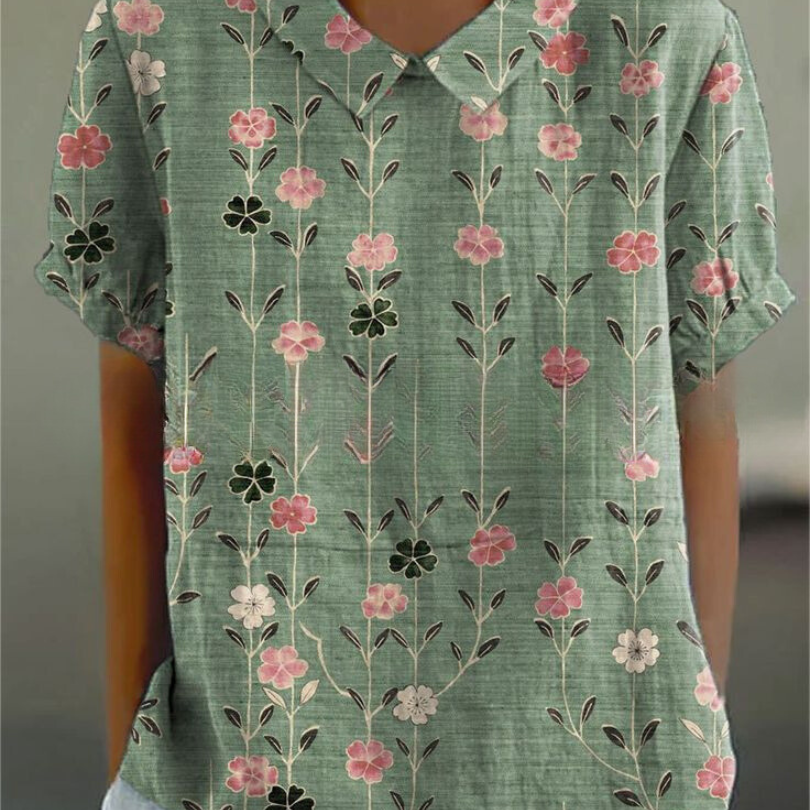 MARLENE™ | Women Vintage Print Shirt
