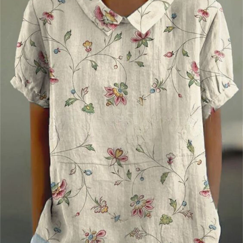 MARLENE™ | Women Vintage Print Shirt
