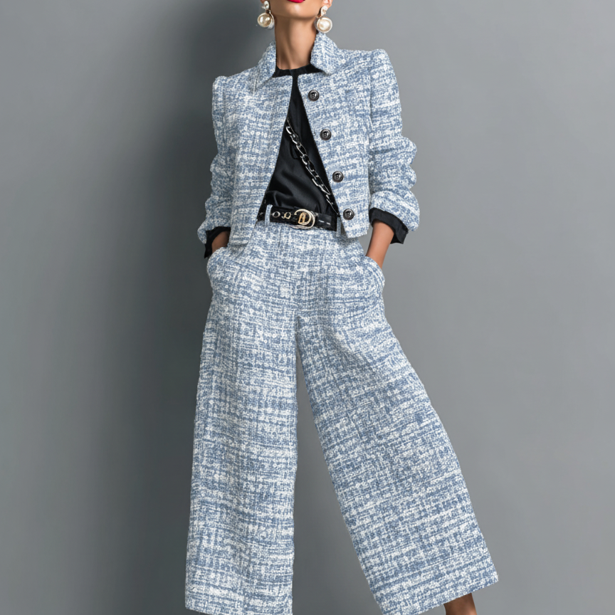 Akira™ Stylish Two-Piece Set | Modern Tailored Co-Ord