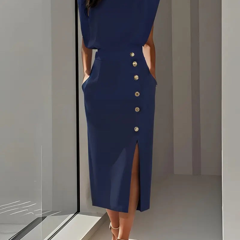 Puti - Midi Dress with Side Slit