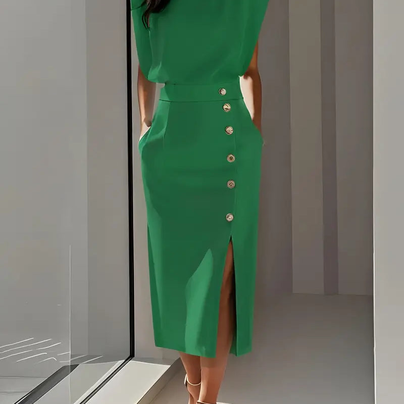 Puti - Midi Dress with Side Slit