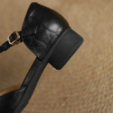 Leather Mary Janes