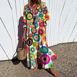 Romy - Boho Puff Sleeve Maxi Dress