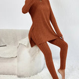 Callie | Women Ribbed Knit Lounge Set