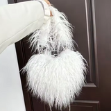 Felize | Women Heart Plush Crossbody Bag