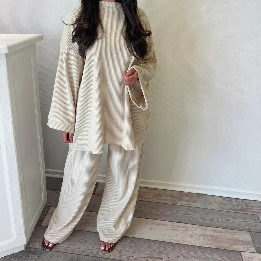 Sharon | Women Two Piece Corduroy Set