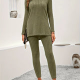 Callie | Women Ribbed Knit Lounge Set