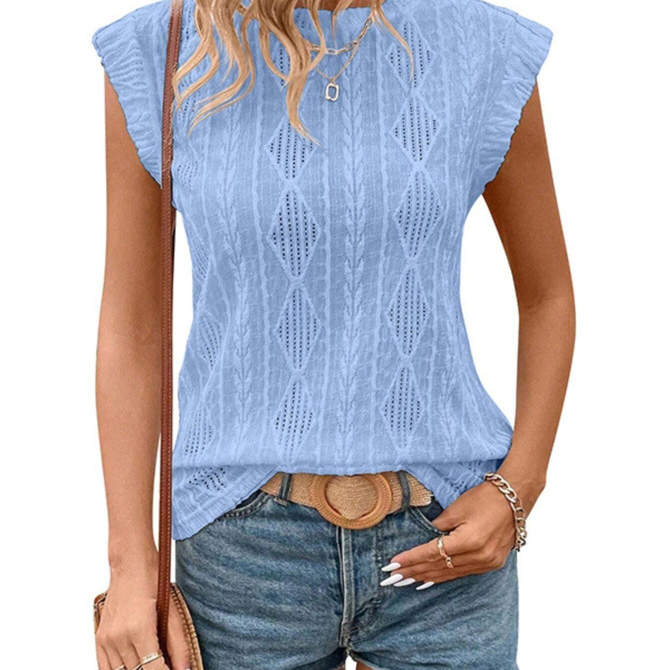 DELICE™ | Women Lightweight Knit Chic Tee