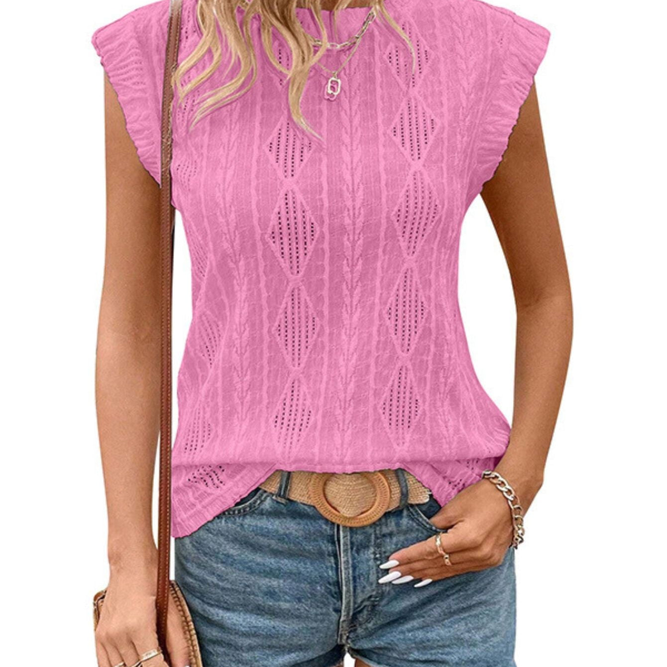 DELICE™ | Women Lightweight Knit Chic Tee