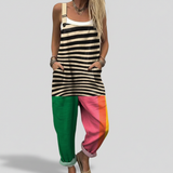 Margot | Striped Linen Jumpsuit