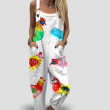 Theodora | Floral Cotton Overalls