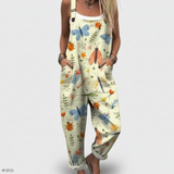 Maëlle | Printed Wide-Leg Overalls