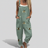 Genevieve | Floral Cotton Overalls