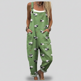 Greta | Sheep Print Overalls