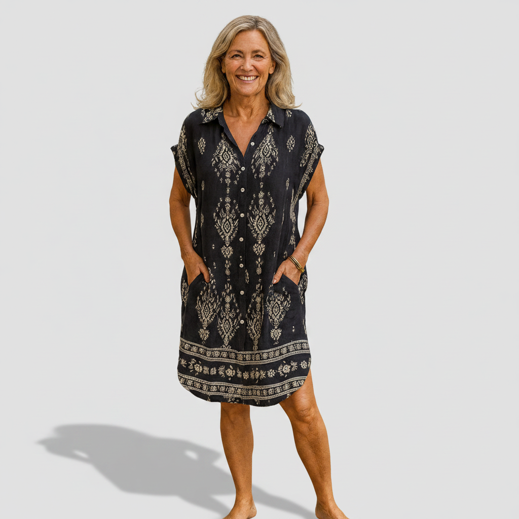 Béatrice | Cotton Linen Dress