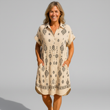 Robe en coton et lin | Béatrice