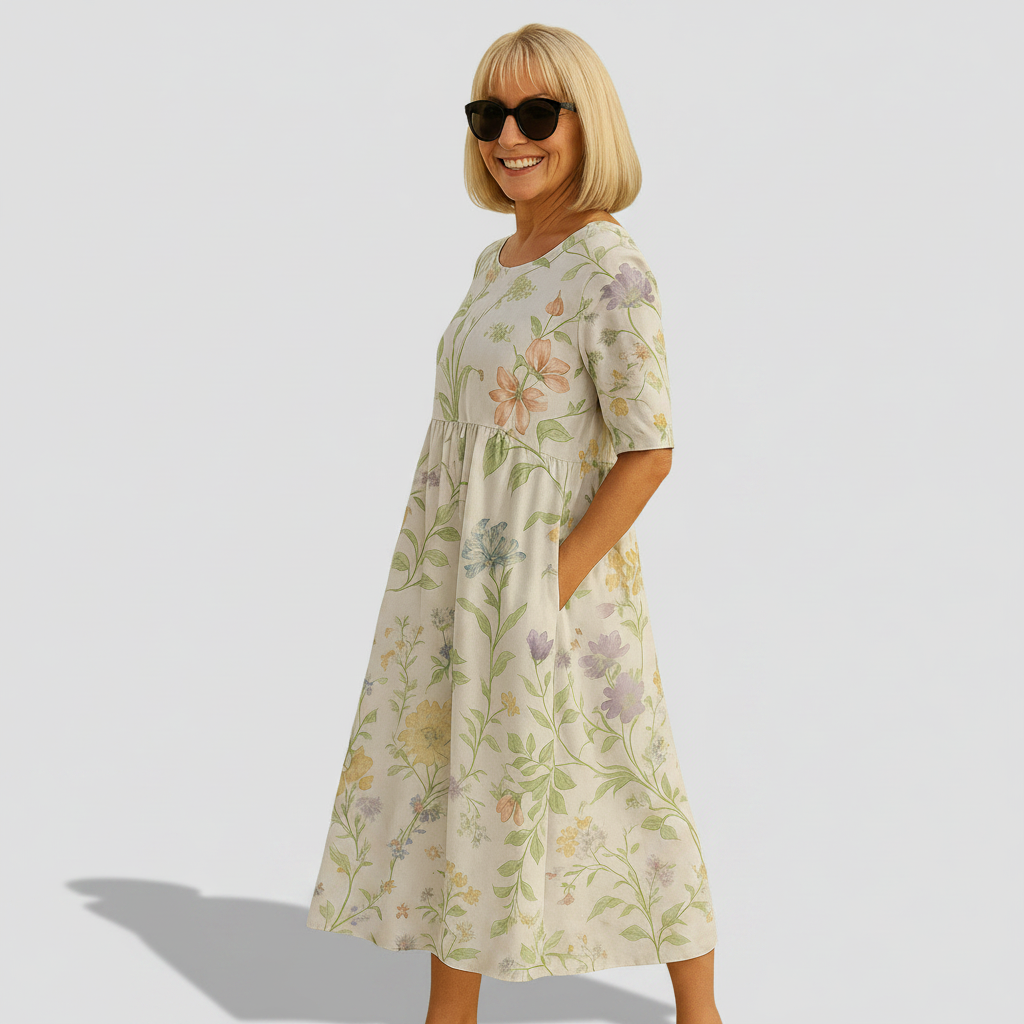 Béatrice | Robe Midi Décontractée