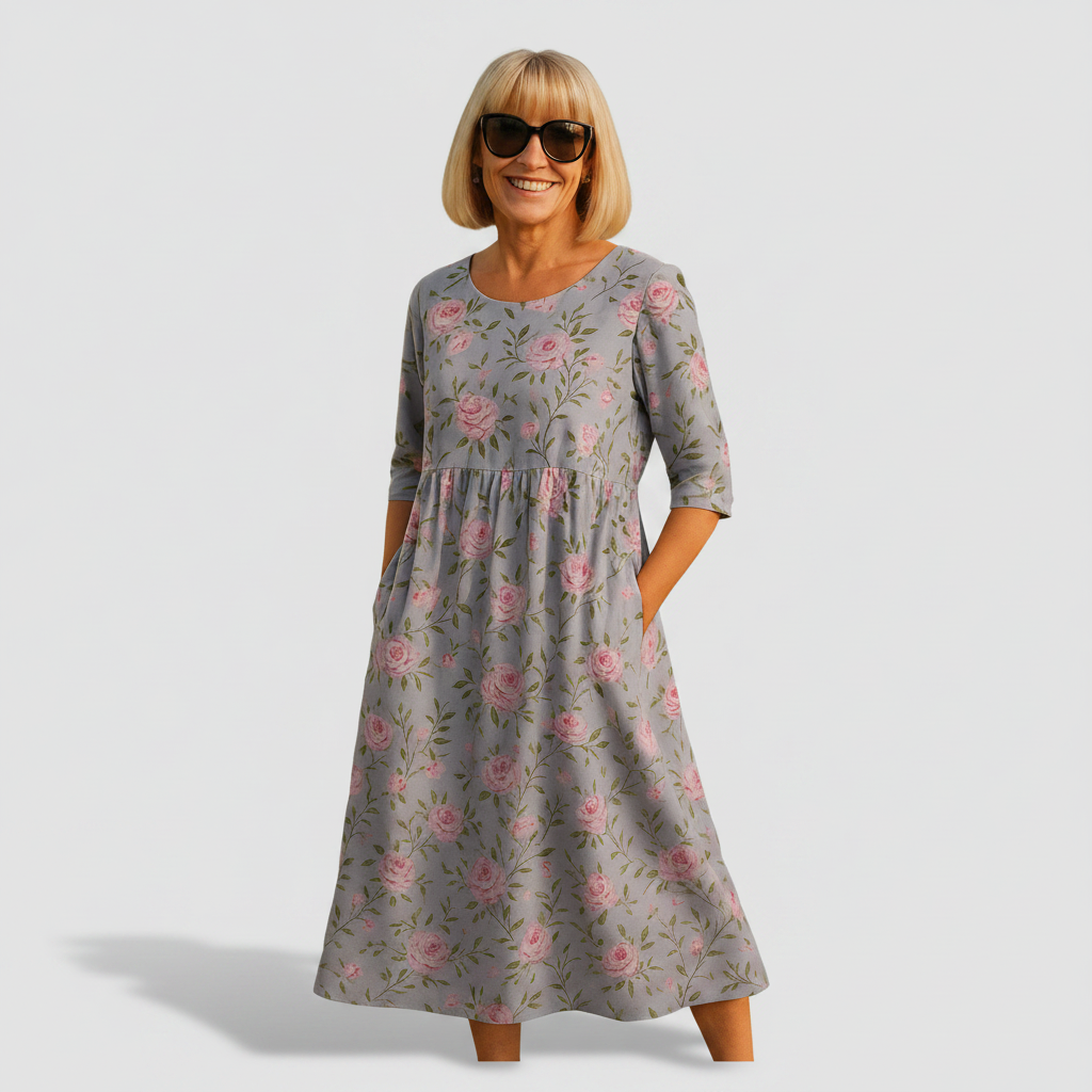 Béatrice | Robe Midi Décontractée
