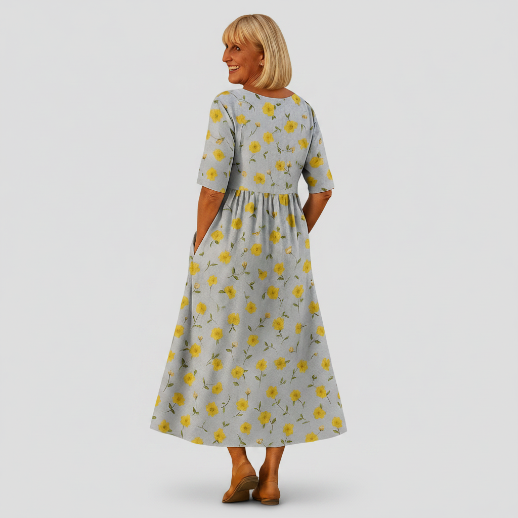 Béatrice | Robe Midi Décontractée