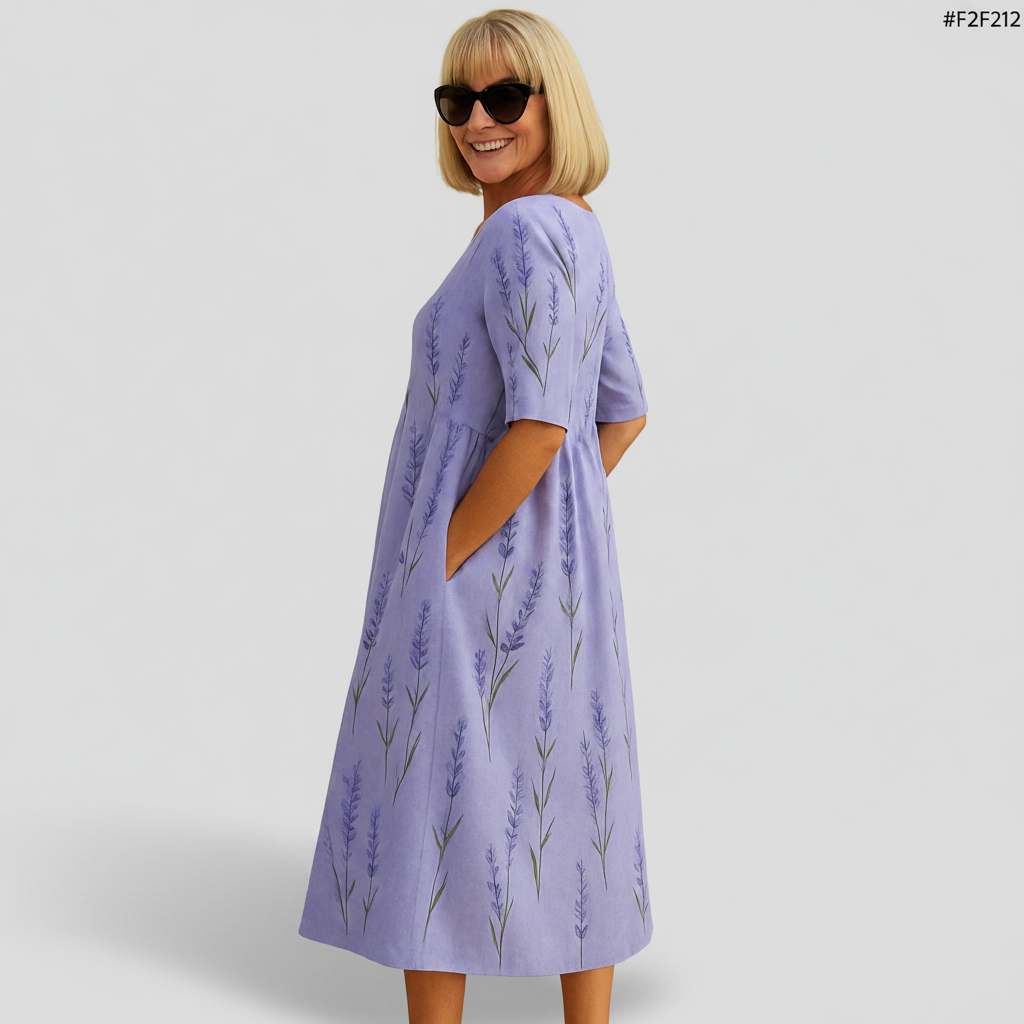Béatrice | Robe Midi Décontractée