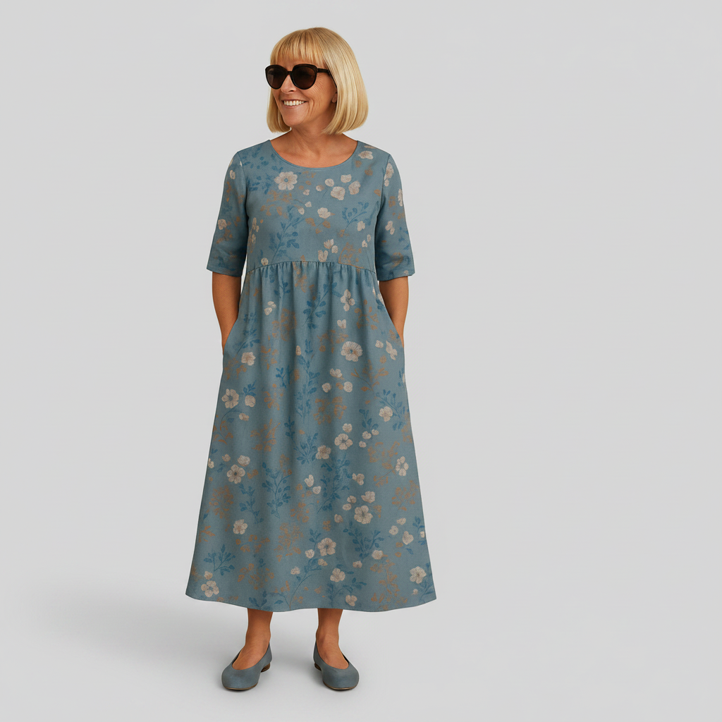 Béatrice | Robe Midi Décontractée