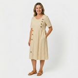 Océane | Robe midi rayée