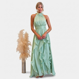 Nora | Robe longue à volants
