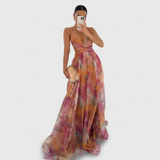 Delphine | Draped Evening Gown