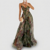Delphine | Draped Evening Gown