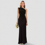 Maëlys | Robe longue en satin