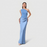 Maëlys | Robe longue en satin