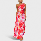 Beatrice | Draped One-Shoulder Gown