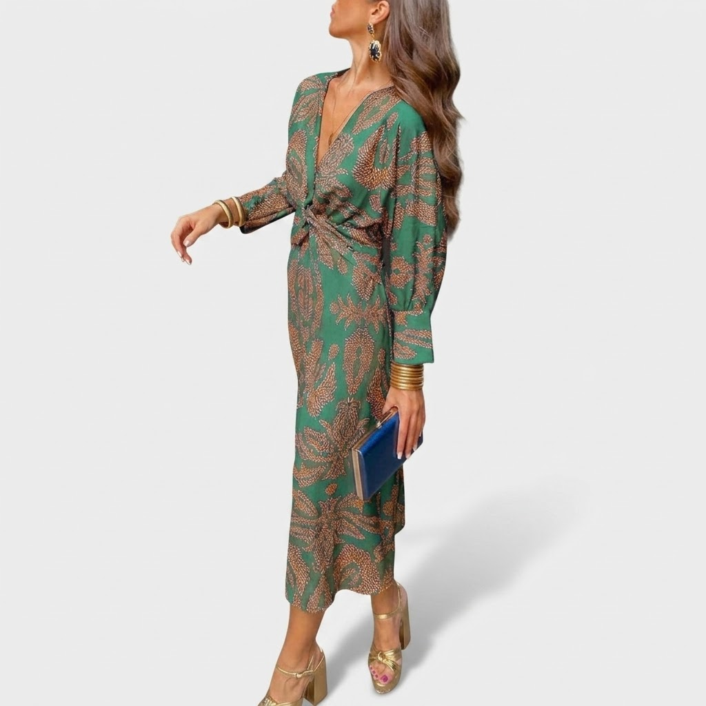 Béatrice | Robe portefeuille torsadée