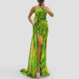 Élodie | Vibrant Draped Gown