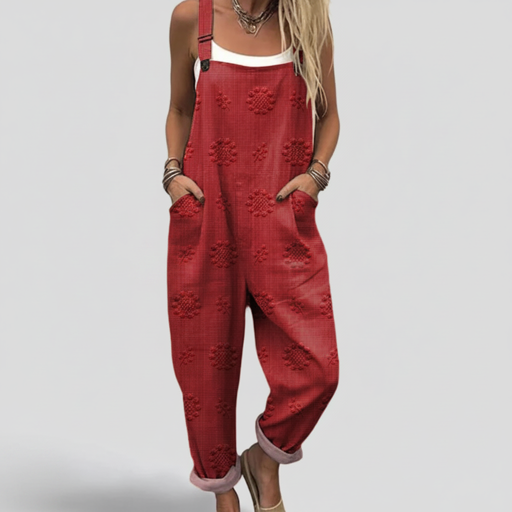 Noémie | Vintage Linen Jumpsuit