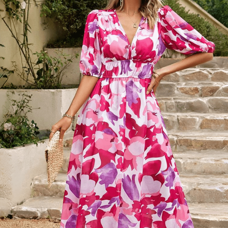 Lorenza – Elegant Spring Midi Dres