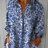 Valerie - Blue Garden Blouse