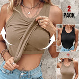 DASHA™ | Comfort Built-In Bra Tank Top (Pack of 2)