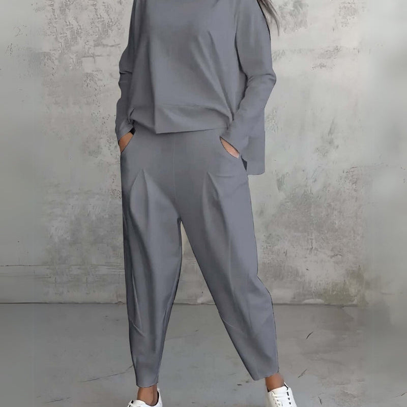 Jackquelin™ Elegant Lounge Set | Matching Chic Top and Trousers