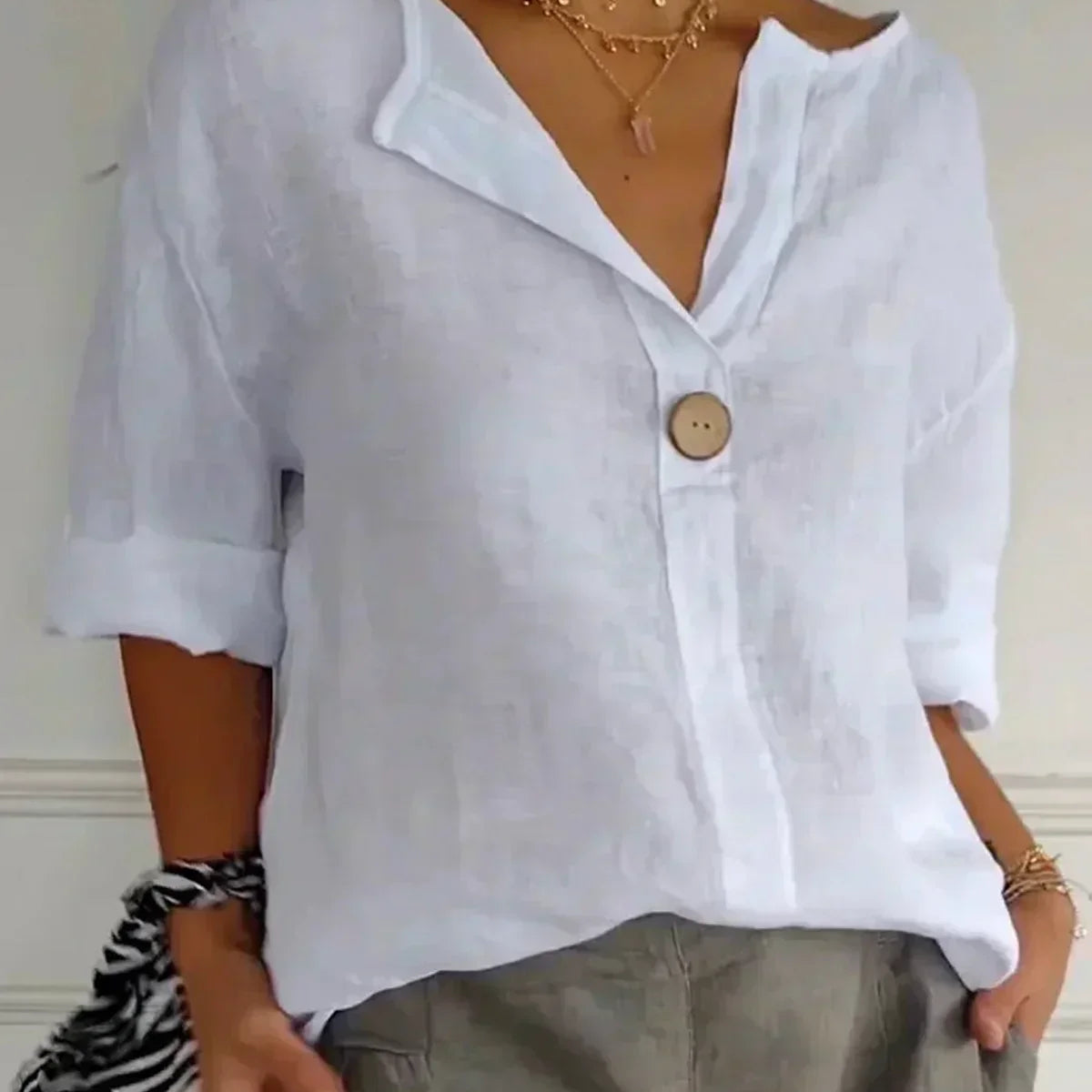 Nayla| Women Casual V-Neck Blouse