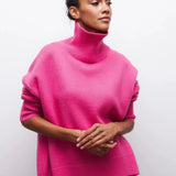 Cittra – Oversized Ribbed Turtleneck Sweater