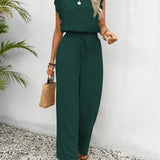 Zella™ Elegant Two-Piece Set | Lace-Trimmed Top and Wide-Leg Trousers