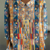 Paula Artistic Mosaic Blouse