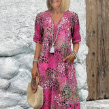 Rose - Vibrant Mid Length Dress