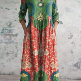 Margie - Vintage Floral Print Dress