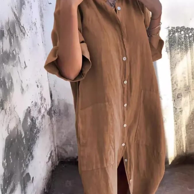 Leonie - Buttoned Breeze Dress