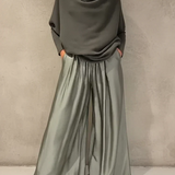 Georgina™ Elegant Off-Shoulder Set | Modern Sophistication with an Impeccable Drape