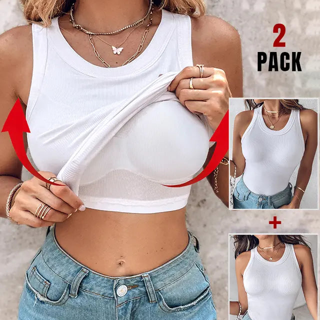 DASHA™ | Comfort Built-In Bra Tank Top (Pack of 2)