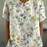 MARLENE™ | Women Vintage Print Shirt